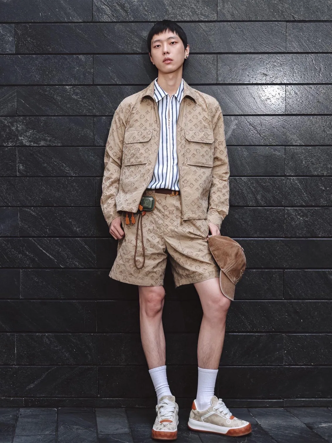 Louis Vuitton/Louis Vuitton old flower all over printed tear-resistant shirt jacket